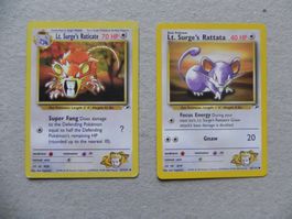 2  Lt. Surge`s ... Pokémon Sammelkarte Edition 1999-2000 HP